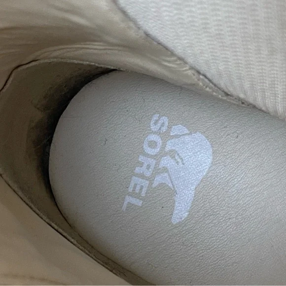 Sorel BREX Womens 10 US NL4303-120 Cream Round Toe Pull-On Ankle Chelsea Boot WP - Picture 6 of 13